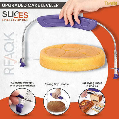 250-Piece Cake Decorating Kit with Metal Turntable & Piping Tips