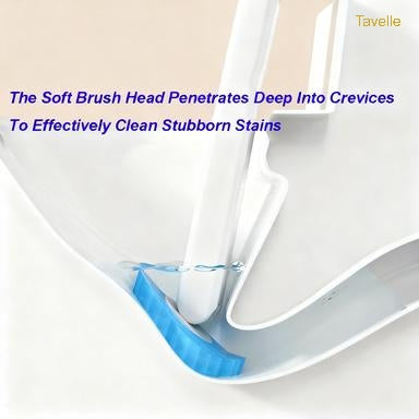 Disposable Toilet Brush Set with 24 Refills – Wall-Mounted Bathroom Cleaning System