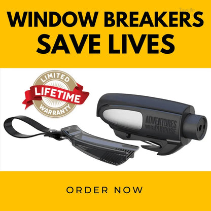 2-in-1 Car Emergency Window Breaker & Seatbelt Cutter Tool