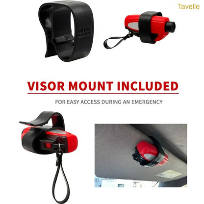 2-in-1 Car Emergency Window Breaker & Seatbelt Cutter Tool