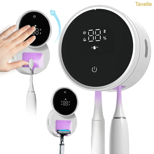 3-in-1 UV Toothbrush Sanitizer & Dryer with Smart LED Display